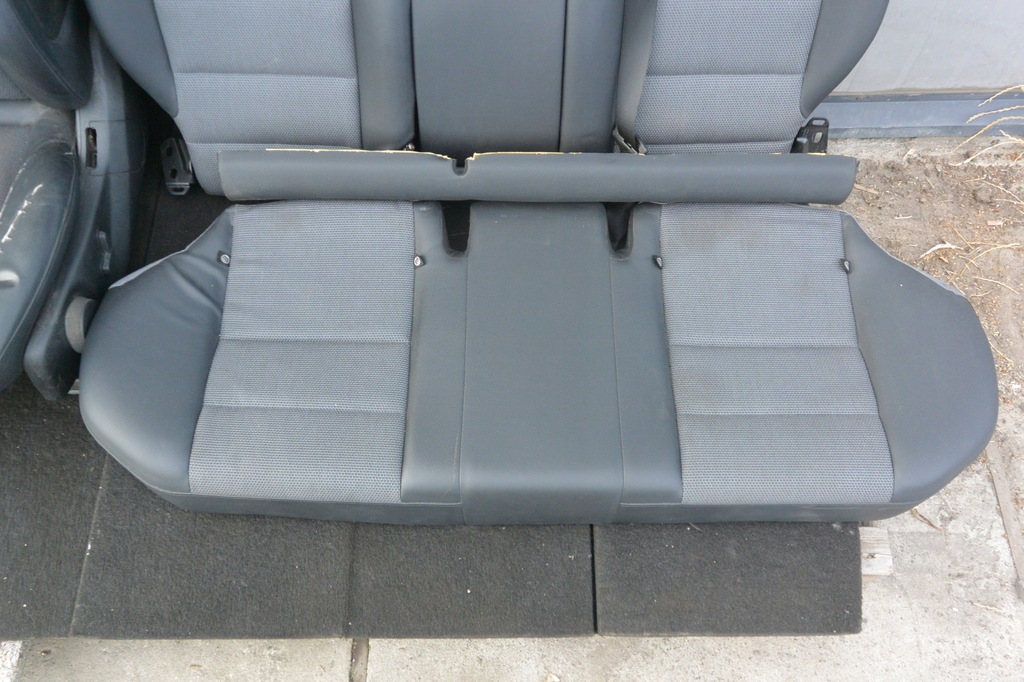 фото №10, Mercedes w204 sedan сиденья заднее сиденье kpl полукожа