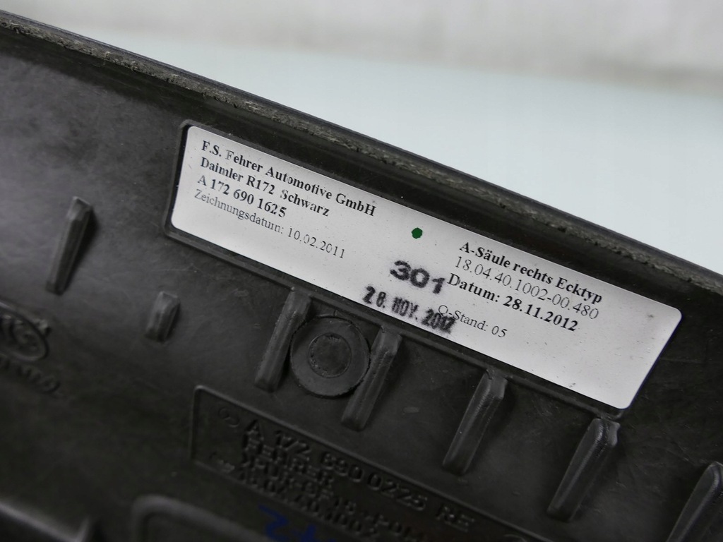 фото №8, Mercedes r172 w172 slk защита стойка a обшивка pp