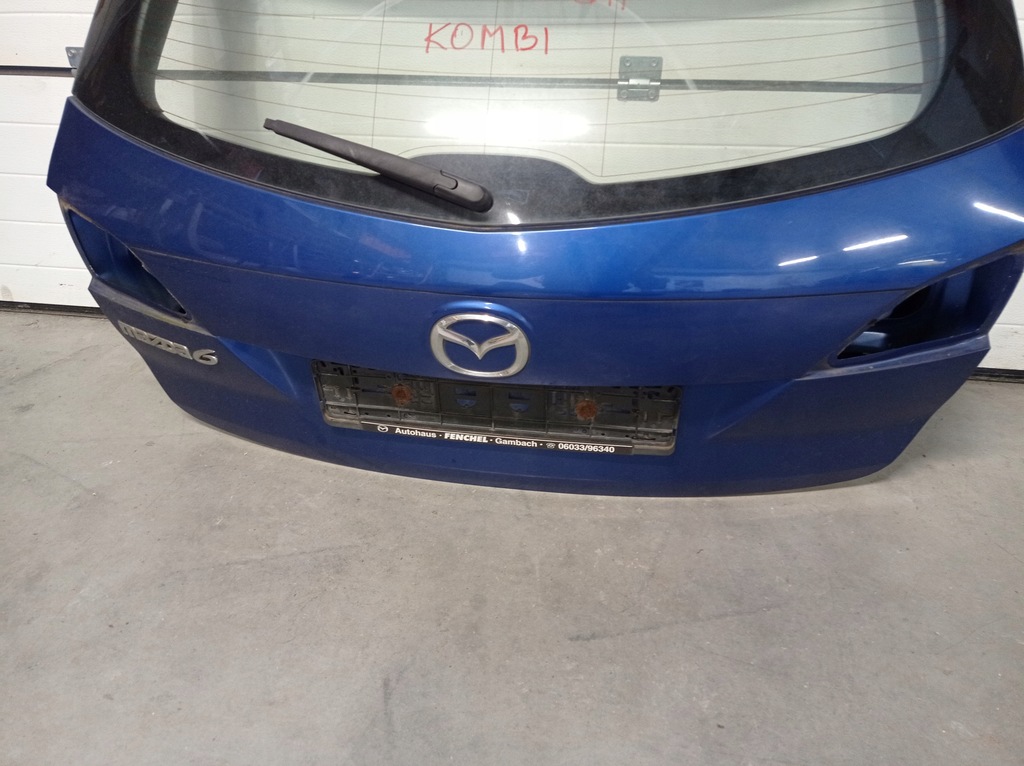 фото №6, Крышка багажника багажника mazda 6 gh kombi niebieski 34j 08-12