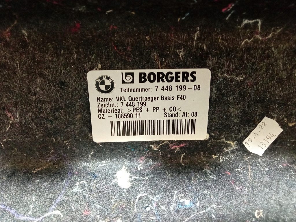 фото №5, Bmw 1 f40 корпус защита балка поперечной багажника 7448199