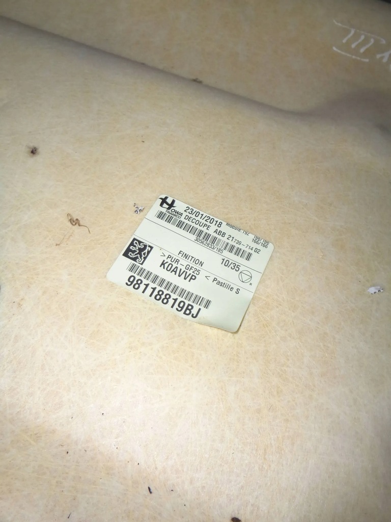 фото №6, Jumpy iii expert iii proace 16r потолок 98118819bj