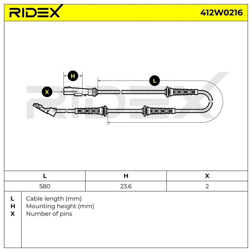 фото №6, Датчик, швидкість обертова колеса ridex 412w0216