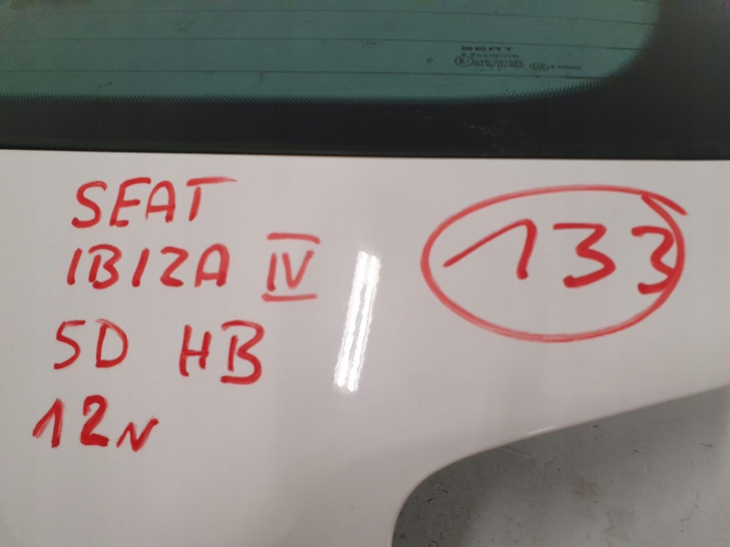 фото №16, Кришка багажника багажника seat ibiza iv 5d 6j0 hb 12r.
