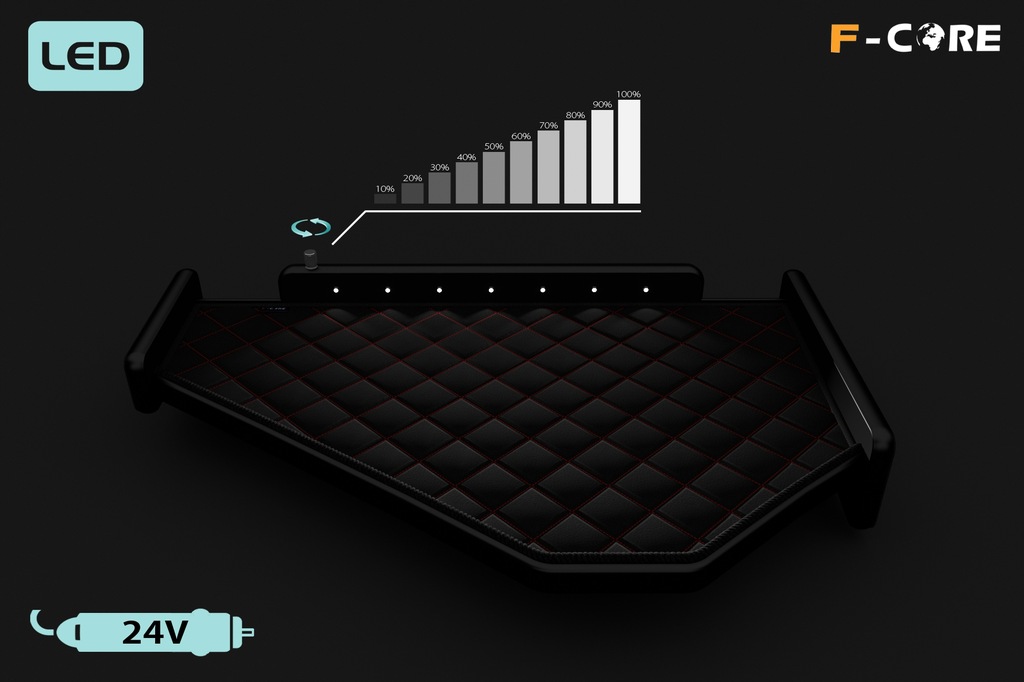 фото №5, Полка средняя volvo fm 4 2013- эко-кожа led tir