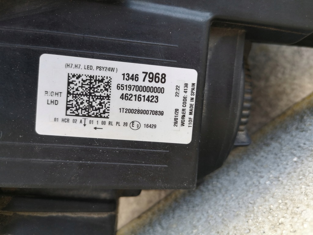 фото №5, Opel crossland x 17- фара правый обычный led