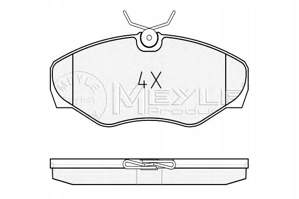 Купить Meyle тормозные колодки ham. renault перед trafic 01-/vivaro + ассистент водителя #28