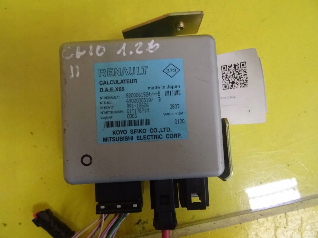 Модуль датчик подушка безопасности renault clio 2 8200061924b nr492 Цена