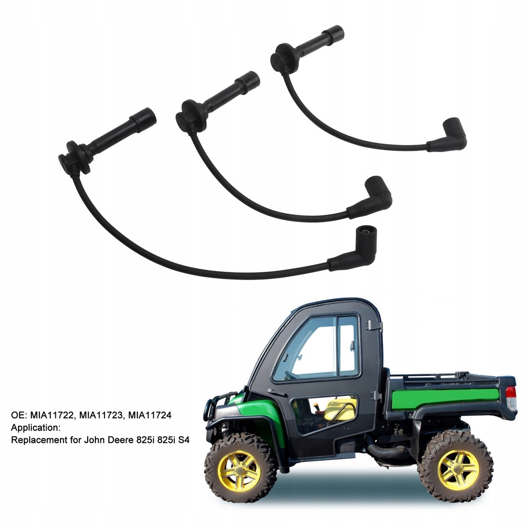 фото №6, 3 szt. набор трубопровод свечи зажигания легкая электропроводка mia11722 pc