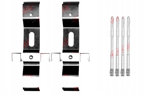 фото №2, Набор монтажный тормозных колодок перед mercedes clk a209 clk c209 slk r171