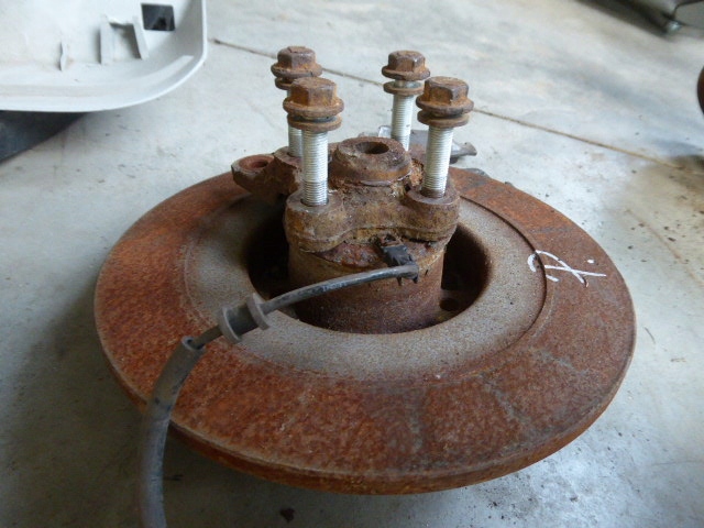 фото №8, Espace iv 02-06 поворотний кулак ступиця диск гальмівна задня ліва права kpl 1.9 dci