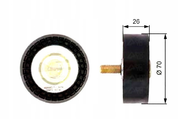 фото №2, Gates ролик ремінь bmw 1 116 i e81