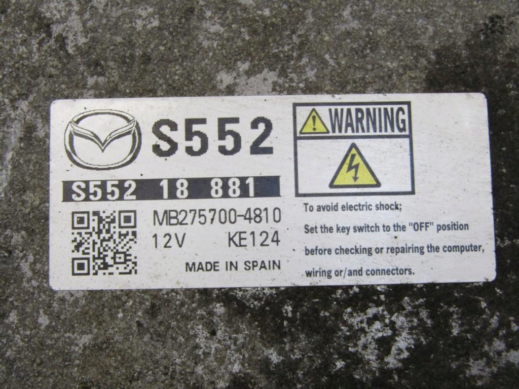 фото №5, Бортовий комп'ютер блок керування двигуна 1.5d mazda cx3 cx-3 s55218881