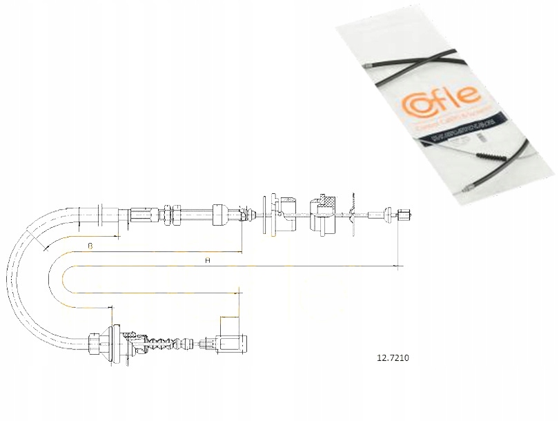 фото №1, Cofle трос зчеплення fiat ducato 2.5 tdi панорама/
