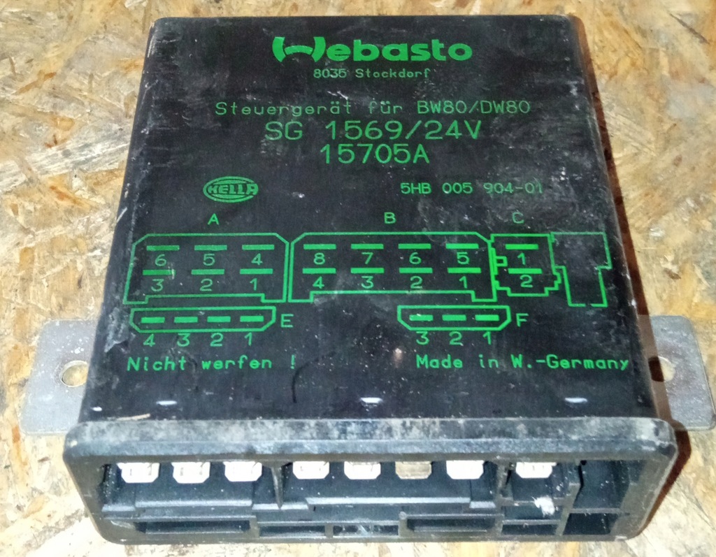 фото №1, Блок управления отопления webasto scania 4 r