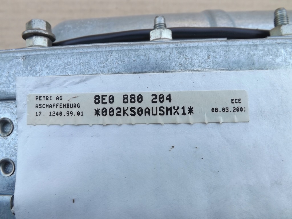 фото №9, Audi a4 b6 подушка воздушная подушка безопасности водителя пассажира комплект