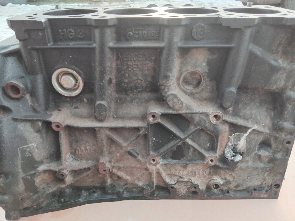 фото №5, Блок двигателя dół mercedes w204 w211 w209 2.2 cdi om646