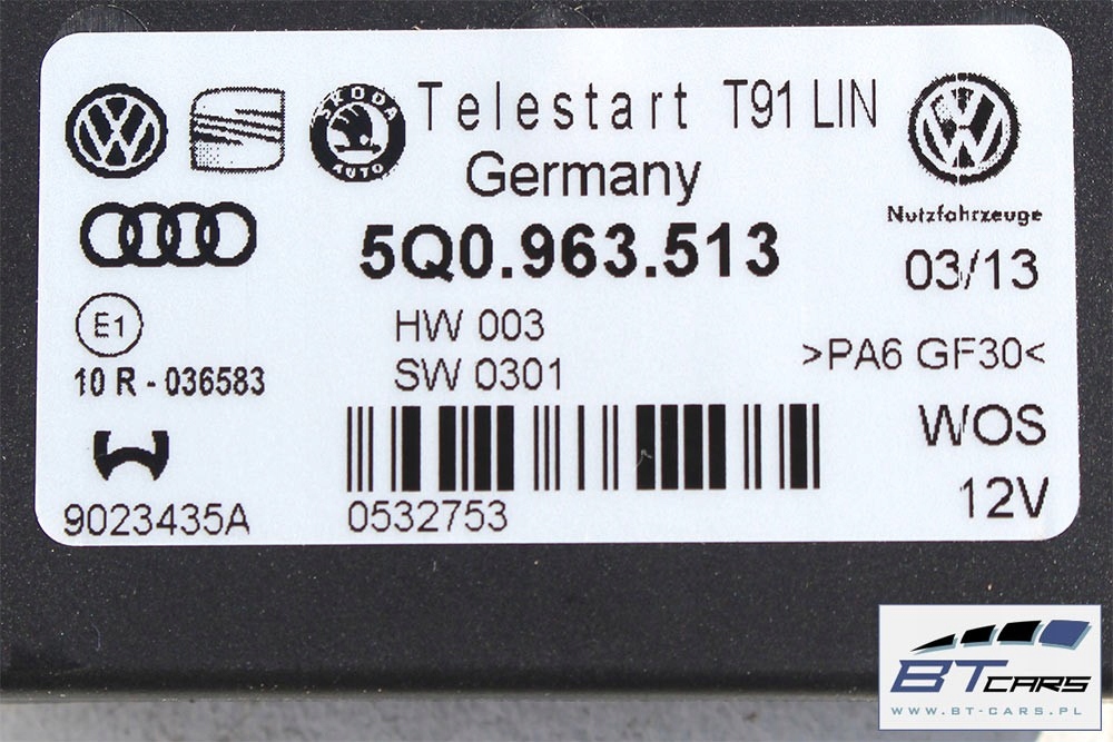 фото №12, Vw golf 7 vii plus passat b8 модуль блок керування webasto pilot 5q0963513 5q0 96