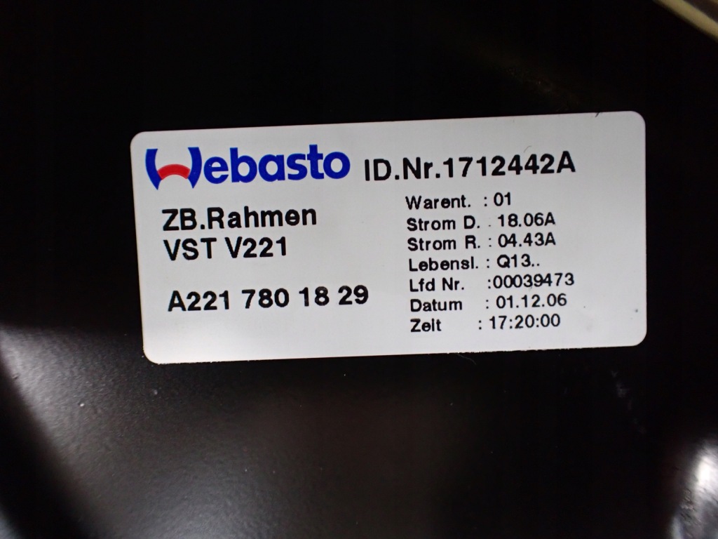 фото №15, Дах панорама з накладки mercedes s500 w221 long a2217801829 a2118202742