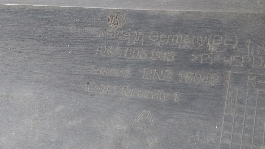 фото №7, Спойлер бампера перед vw tiguan ii 5na805903