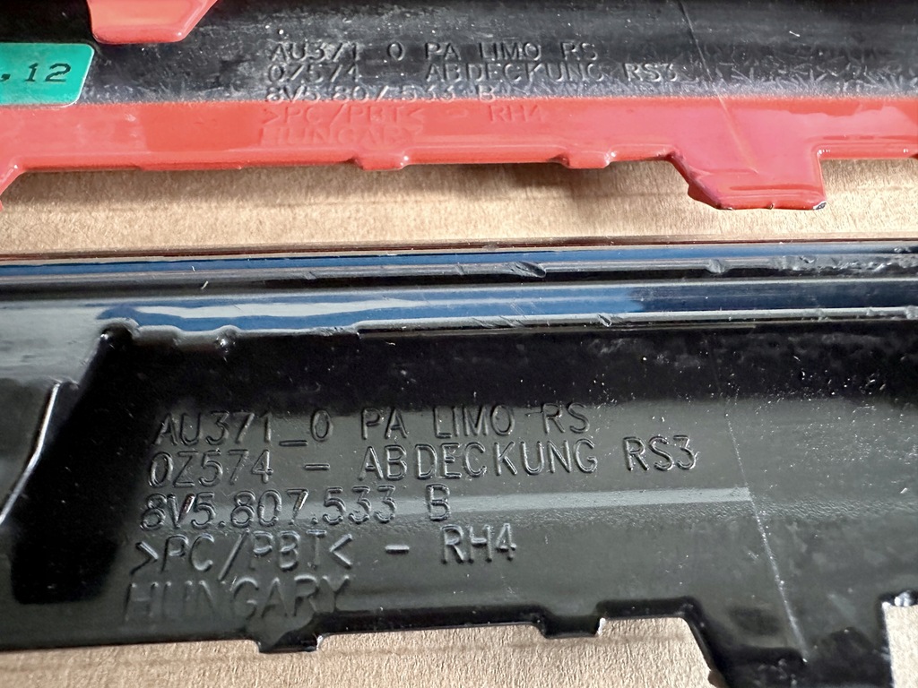 фото №12, Накладки накладка спойлер - audi a3 rs3 8v5, 8v5807533b