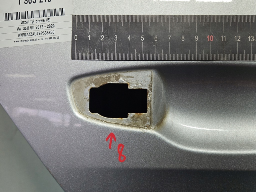 Двері задня праве vw golf vii kombi сріблястий la7w Ціна