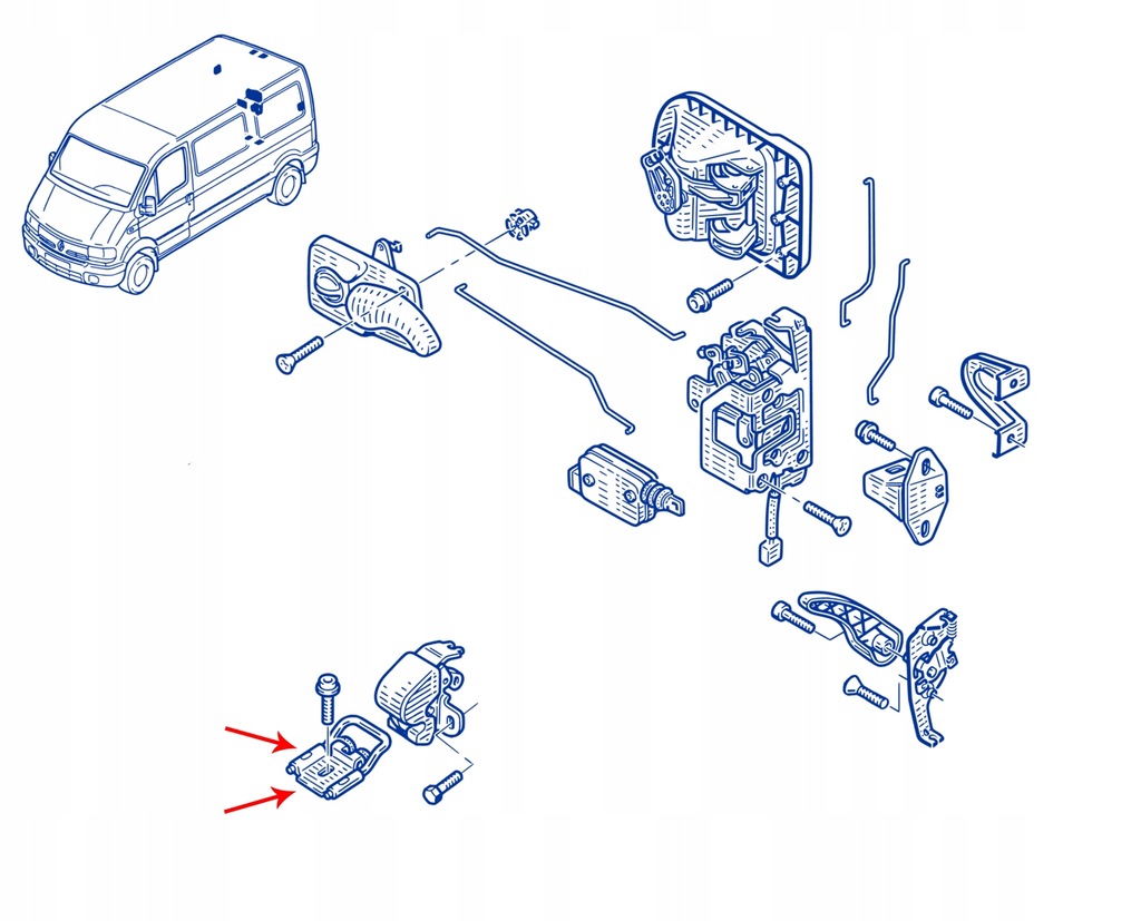 фото №5, Renault оригинальный номер 7700353757 крепление засов замка дверь