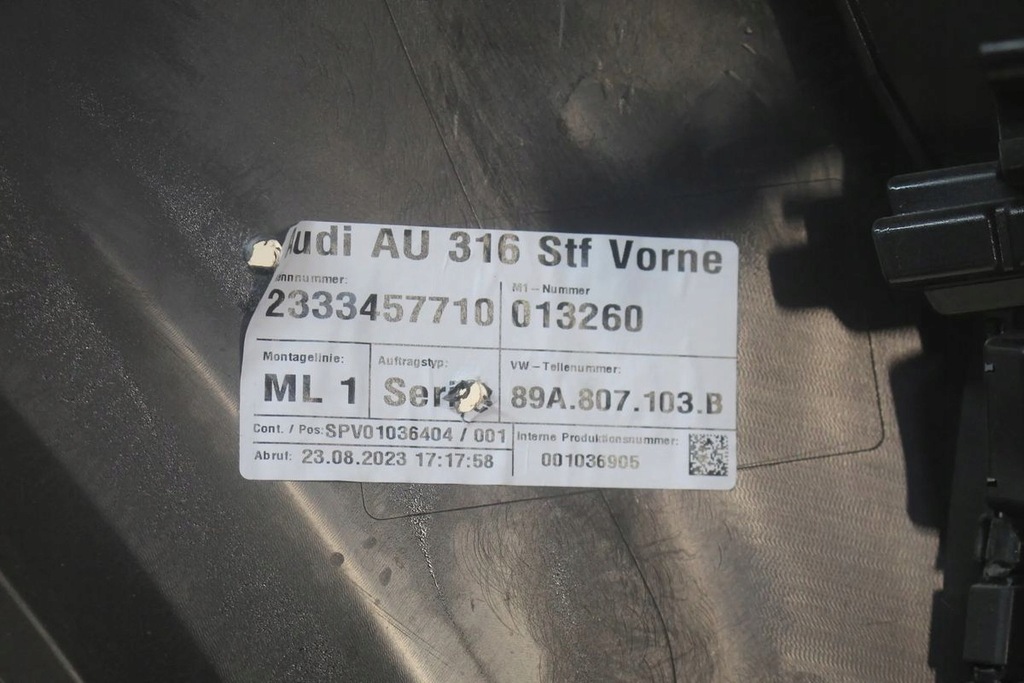 фото №13, Бампер перед передний audi q4 e-tron 89a807103b