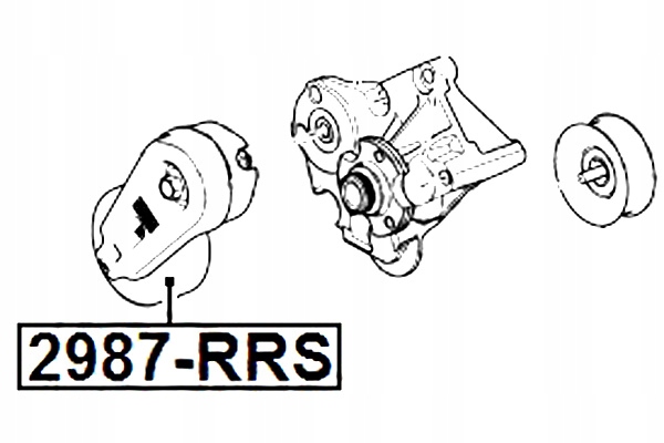 фото №3, Ролик натяжителя land rover discovery iv 2010-2016 febest