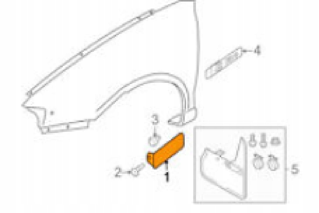 фото №10, Audi a3 8p передний левый крыло нижний новый оригинальный 8p0853991bgru