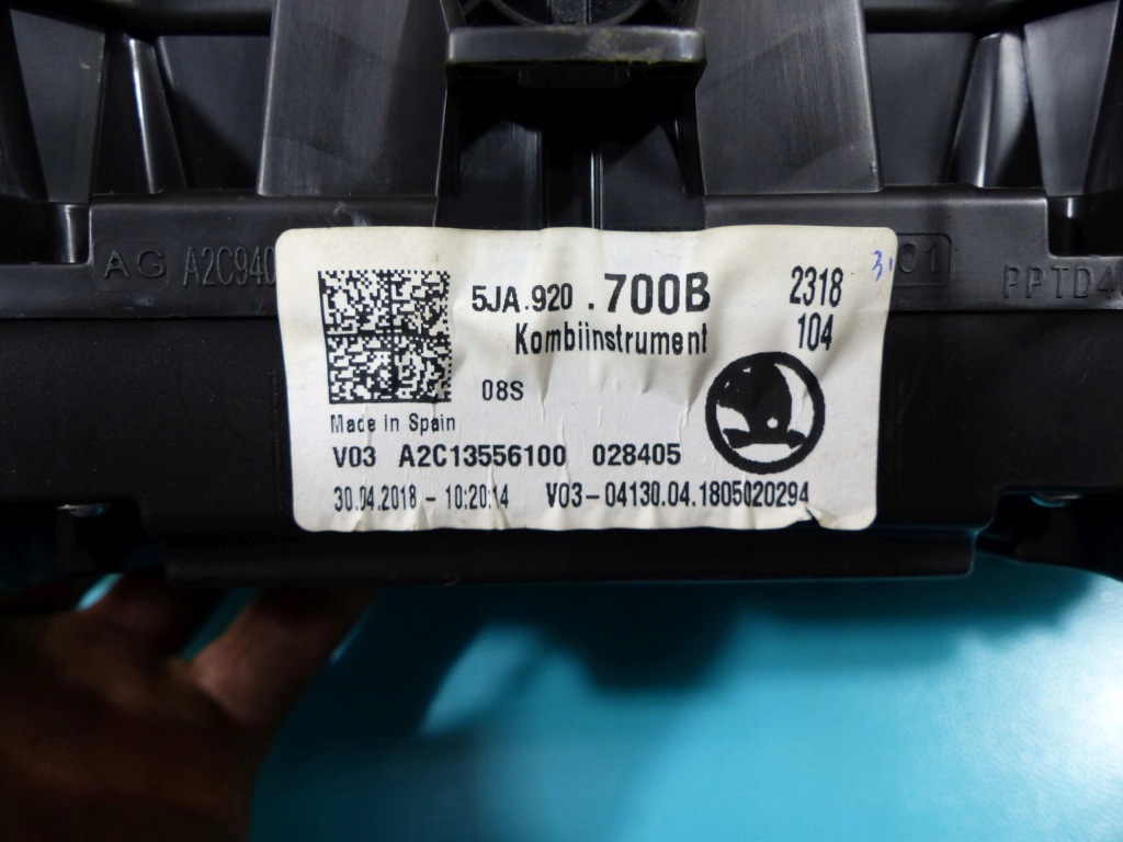 фото №3, Лічильник skoda rapid 5ja920700b 1.0 tsi eu