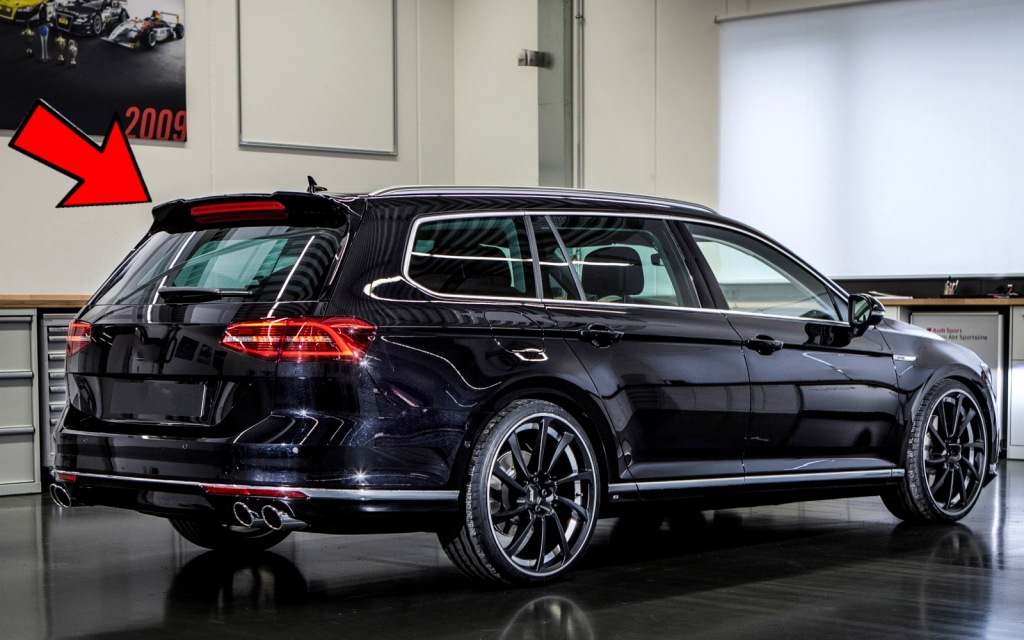 фото №8, Vw passat b8 kombi спойлер козирок na кришка спойлер чорний блиск abs !