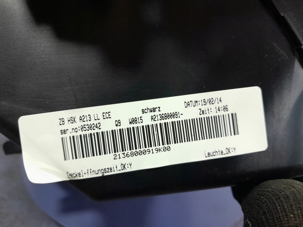 фото №6, Mercedes e w213 бардачок пассажира кожа eu a2136800091