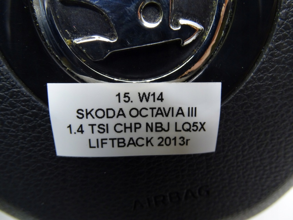 фото №9, Подушка повітряна подушка безпеки водія skoda octavia iii superb ii 3t0880201f