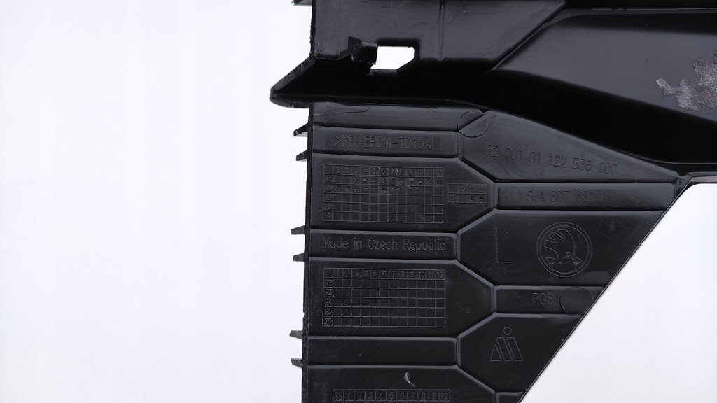 фото №8, Skoda rapid lift 5ja решётка решётка радиатора заглушка бампера боковая левая kr22