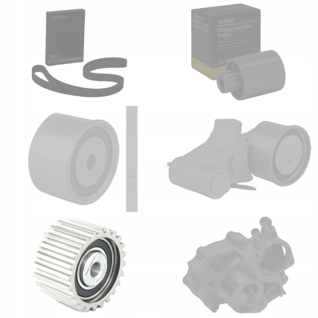 Набор ремень распределительного вала + насоса воды ridex 3096w0129 к subaru forester sh Оригинал
