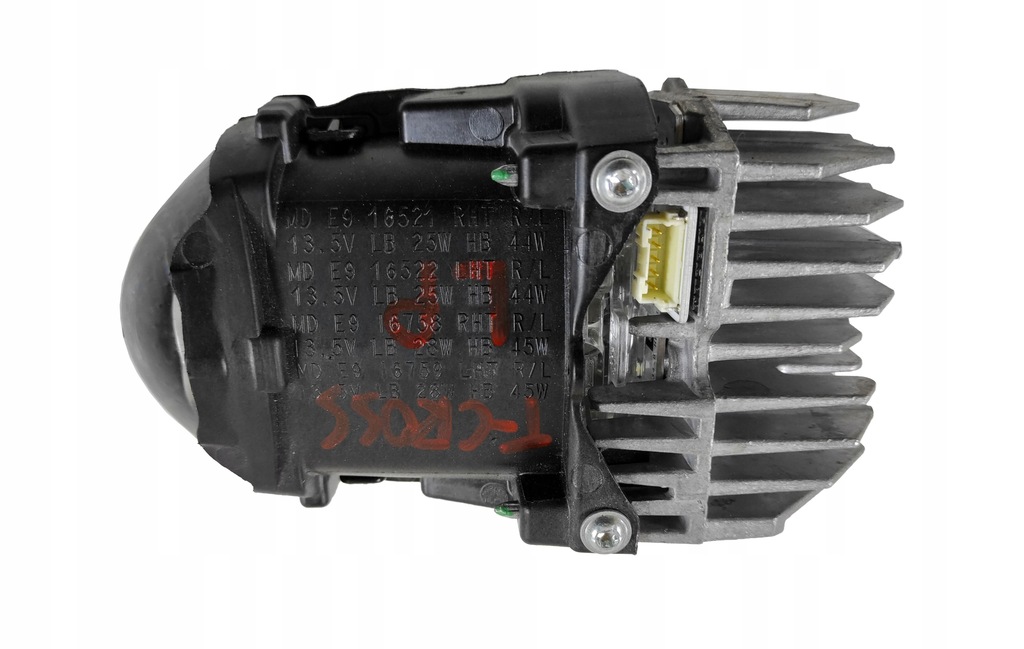 фото №1, Vw t-cross 2018- линза лампы передней led преобразователь europa