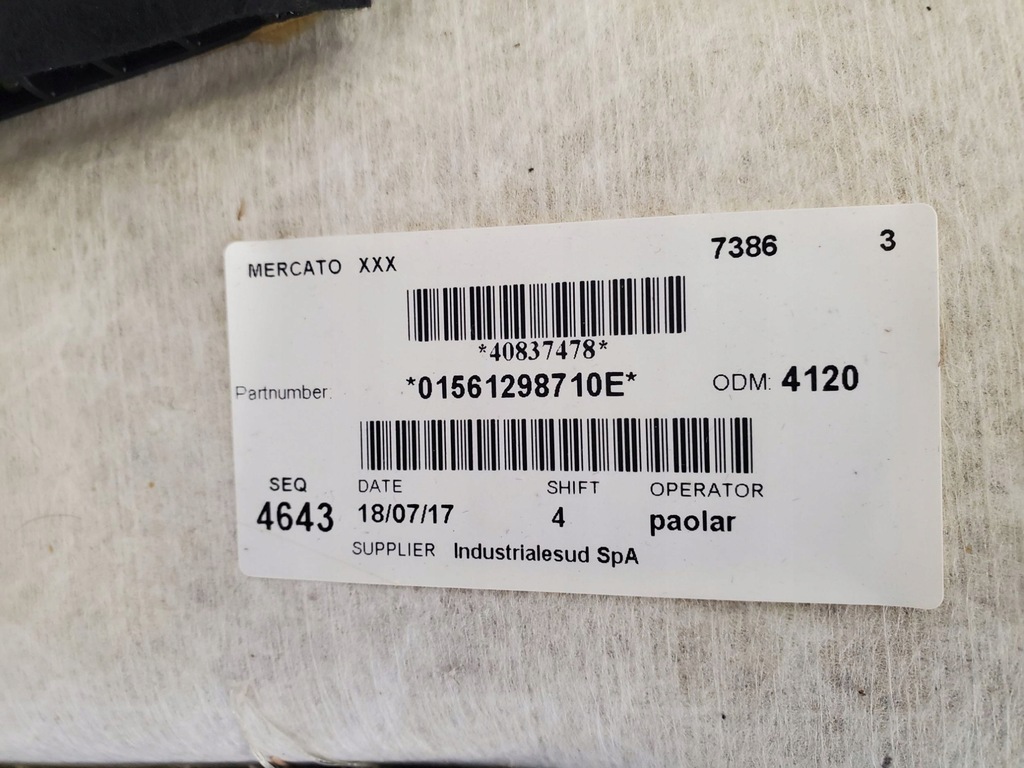 фото №14, Alfa romeo stelvio 01561298710e стельовий