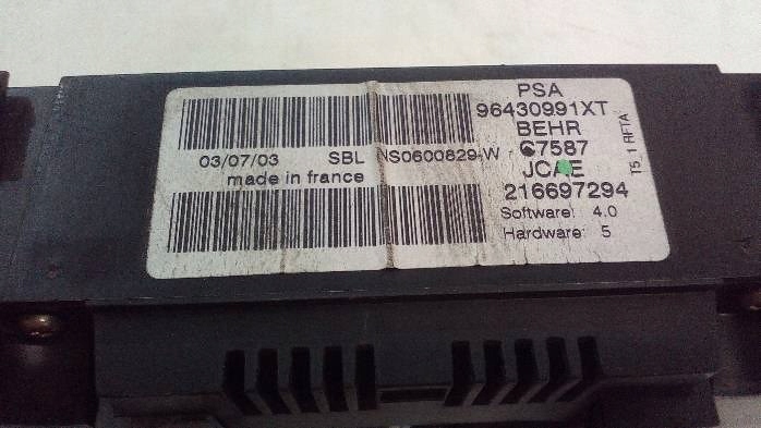 фото №9, Панель обдув i кондиціонера peugeot307 96430991xt