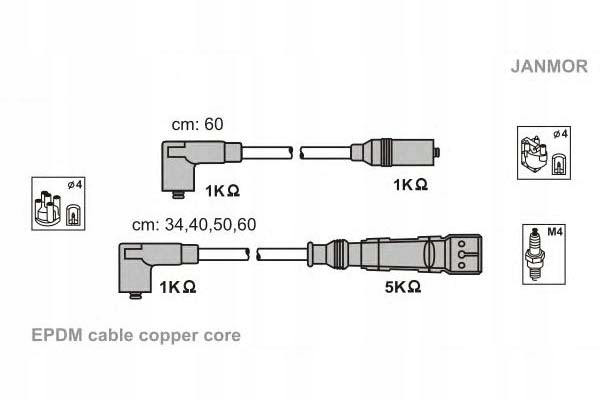 фото №7, Провода зажигания janmor abm13p