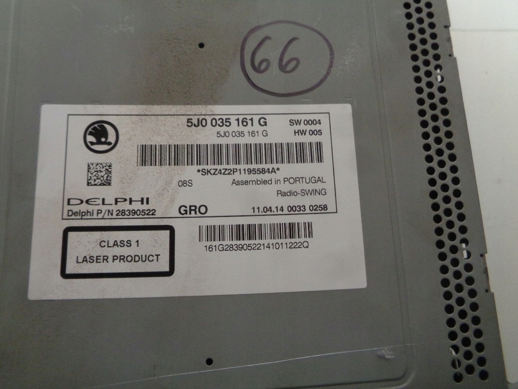 фото №4, Skoda fabia roomster радио swing cd mp3 5j0035161g