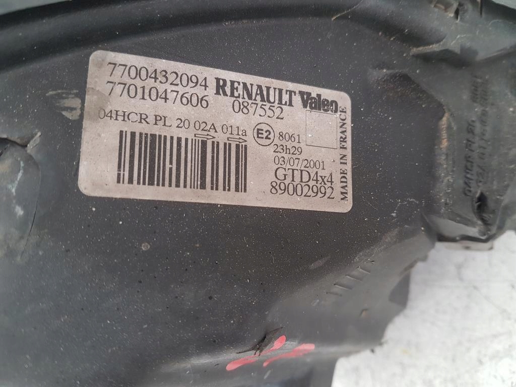 фото №7, Лампа левый перед renault scenic i 1.9 dci rx4 eu