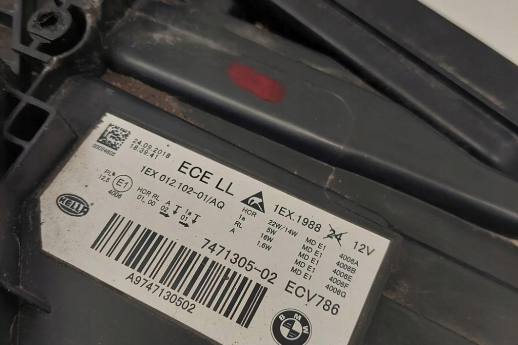 Лампа левая передняя bmw 3 touring f31 1ex01210201 2.0l бензиновый 2013 Цена