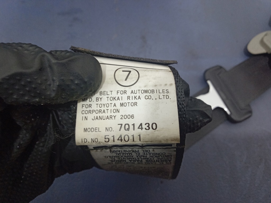 фото №3, Toyota rav4 iii xa30 05- заднє сидіння задня задня ремені