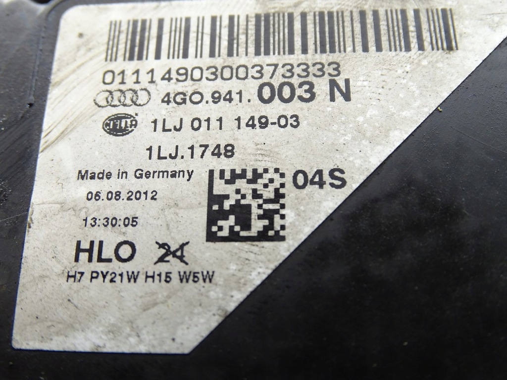 фото №11, Лампа ліва перед передня audi a6 c7 4g0941003n uk