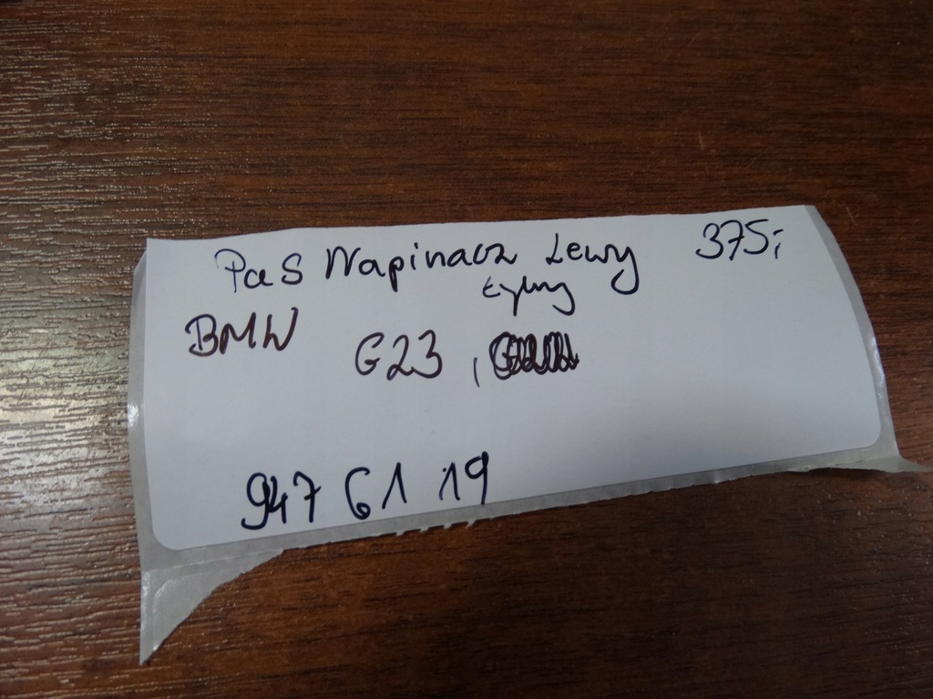 фото №5, Pas натягувач задній лівий bmw g23 1