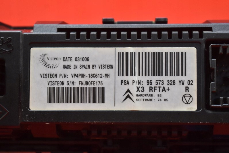 фото №8, Панель управление обдув кондиционер citroen c5 1 i 06r