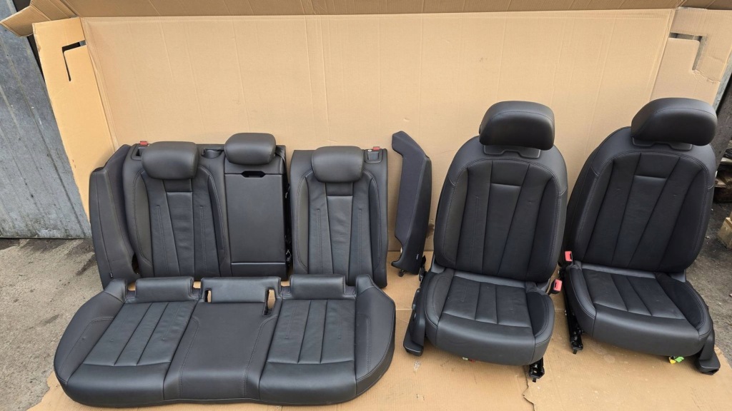 Сидіння шкіряний заднє сидіння kpl grzene чорні audi a4 b9 sedan nr mag de01 Київ