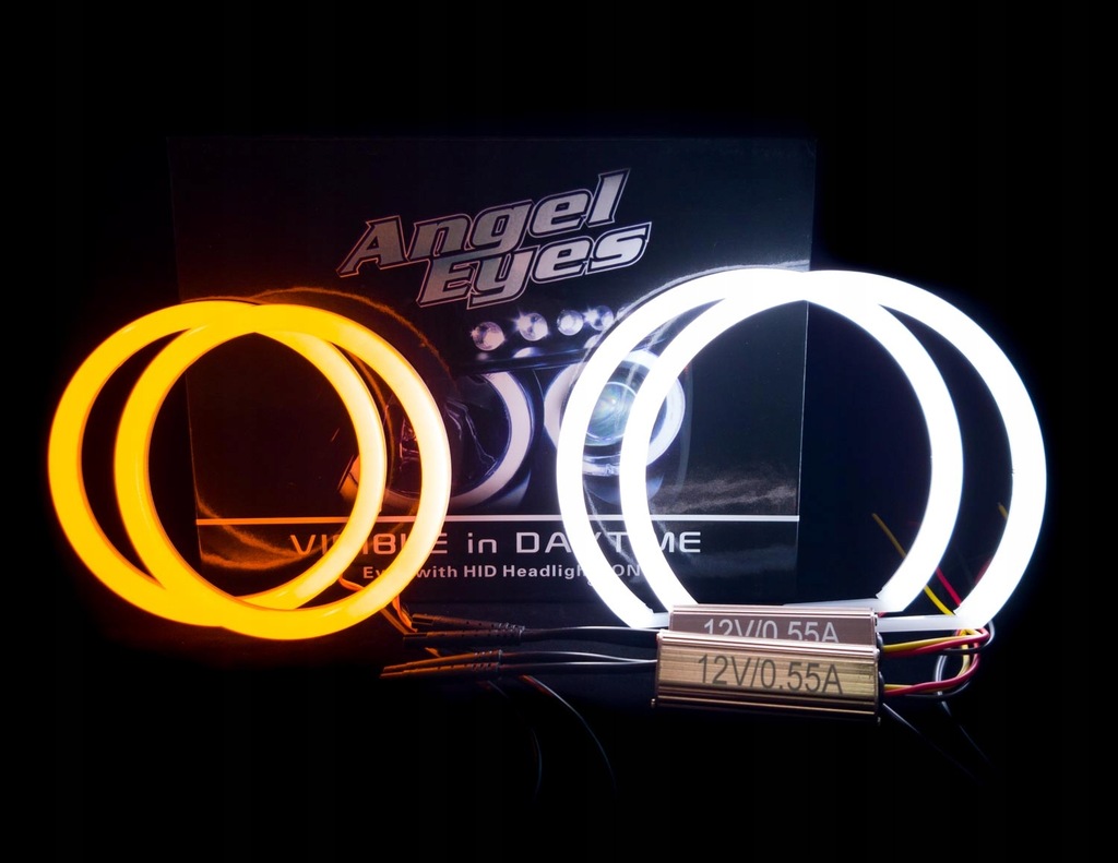 фото №9, 2w1 кольца led ford focus ii 2 mk2 2x106mm +2x126mm