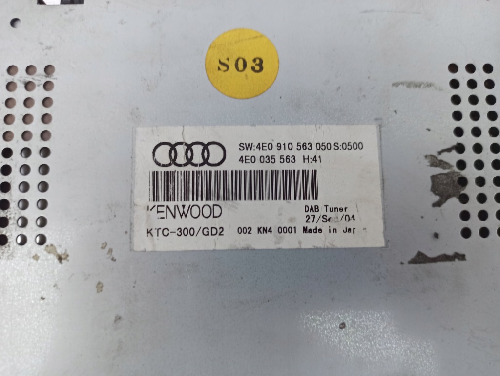 фото №3, Audi a8 d3 блок керування модуль радіо тюнер 4e0910563