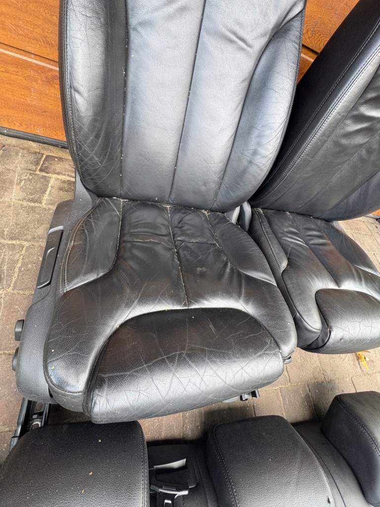 фото №8, Passat b6 сидіння шкіряний чорні шкіра anglik лівий правий заднє сидіння sedan